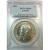 Image 1 : 1949 Canadian Silver Dollar, PCGS ms 64!