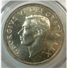 Image 2 : 1949 Canadian Silver Dollar, PCGS ms 64!