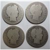 Image 1 : 4  1896S Barber half $ AG
