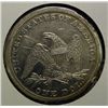 Image 2 : 1846 SEATED DOLLAR XF-AU RIM BUMPS REV, SCRATCHES REV, A BARGAIN FOR YOU!