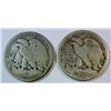 Image 2 : 2  1916D Walker half $  solid date good