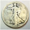 Image 1 : 1921D Walker half $ clear date VG/F