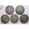 Image 1 : 5  1897O Barber quarters  borderline good with typical weak rev.