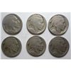 Image 1 : 6  1914S Buffalo nickels  clear dates G/VG
