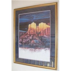 Atkinson serigraph print- smaller signed and numbered by Michael Atkinson, famed southwestern artist