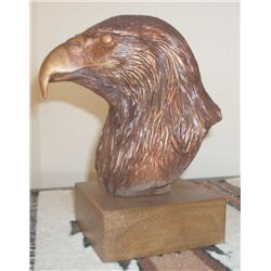 Eagle bust.  Resin or? By local artist Randy Horn.
