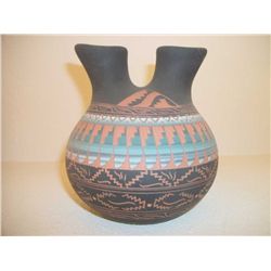 Native American pottery, etched Signed: Carol and David Willie.  Navajo