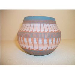 Native American pottery, etched Signed: Marie W.  Navajo