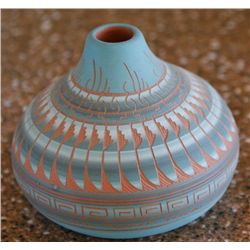 Native American Pottery, etched Signed: Dena Johnson