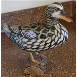 Carved wood duck Carved by Chinese jail prisoners.