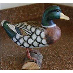 Carved wood duck Carved by Chinese jail prisoners.