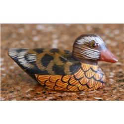 Carved wood duck Carved by Chinese jail prisoners.