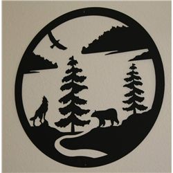 Bear and wolf steel cut out :)