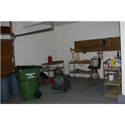 Misc. Tools, shelving dog crates,and more NO INTERNET BIDS ON THESE ITEMS!