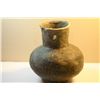 Image 2 : 7 1/4"H x 6 1/4"W Solid Mississippian Bottle W/Minor Rim Imp. Ex Anderson Col.