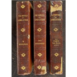 3 Lord Lytton Antique Books Godolphin Disowned Pilgrims