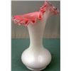 Image 2 : Fenton Glass Peach Crest Jack in the Pulpit Vase