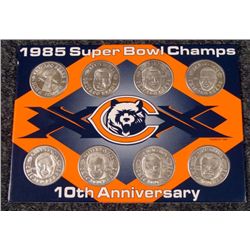 Bears Super Bowl Champions 10th Anniversary Coin Set