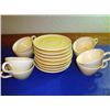 Image 1 : Set of 8 French coffee cups and plates Provence