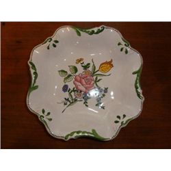 French dish drageoir signed by artist Renoleau