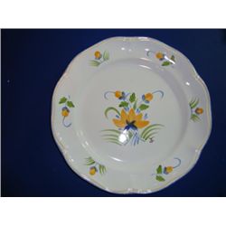 French hand painted plate by Pornic