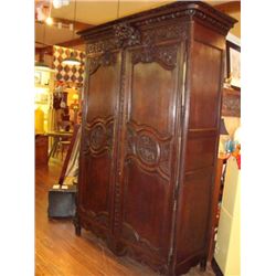 French Louis XV wedding armoire circa 1800