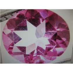 2.02 ctw. Mystic Pink Topaz Brilliant cut