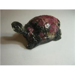 300 ctw. Sapphire Turtle Figurine