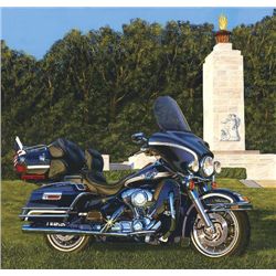 PEACE LIGHT Scott Jacobs Harley Motorcycle Art Print
