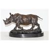 Image 1 : Magnificent Bronze Sculpture Rhinoceros