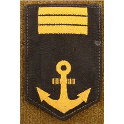WWII JAPANESE NAVY RANK PATCH-ORIGINAL W/GOLD ANCHOR