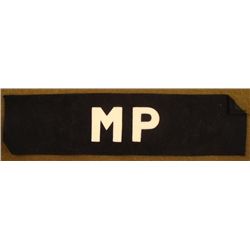 WWII U.S. "MP" MILITARY POLICE ARMBAND WOOL