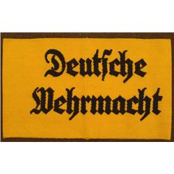 NAZI "DEUTSCHE WEHRMACHT ORIG ARMBAND FOR ARMY WORKERS