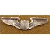 Image 1 : WWII U.S. 3" AAF PILOT'S WINGS-STERLING -CRIMP BACK