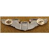 Image 2 : WWII U.S. 3" AAF PILOT'S WINGS-STERLING -CRIMP BACK