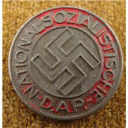 RARE BLACK NSDAP NAZI PARTY BADGE PINBACK RZM-M1/100