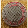 Image 1 : RARE BLACK NSDAP NAZI PARTY BADGE PINBACK RZM-M1/100