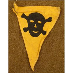 WWII GERMAN TRIANGULAR LAND MINE MARKER -DOUBLE SIDED