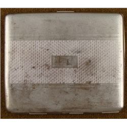 WWII GERMAN WEHRMACHT SILVER CIGARETTE CASE ART DECO