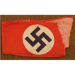 NAZI PARTY ARMBAND-NSDAP-ORIG -RIPPED OFF NAZI BY G.I.