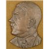 Image 1 : ORIGINAL CAST IRON ADOLF HITLER PROFILE BUST PLAQUE