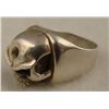 Image 2 : WWII SS TOTENKOPF RING-STYLIZED SKULL 925 SILVER SZ 10