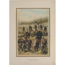 1899 GERMAN PRINT-125TH REGIMENT OF INFANTRY-WURTEMBERG