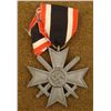 Image 1 : WWII NAZI WAR MERIT CROSS WITH SWORDS ON RIBBON 1939