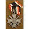 Image 2 : WWII NAZI WAR MERIT CROSS WITH SWORDS ON RIBBON 1939