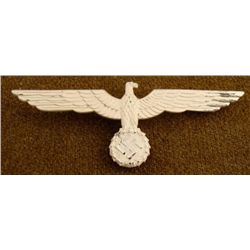WEHRMACHT NAZI SUMMER TUNIC OFFICERS METAL BREAST EAGLE