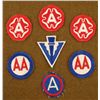 Image 1 : 7 WWII PATCHES-3RD ARMY-ANTI-AIRCRAFT ARTL'Y-22ND ARMY