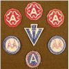 Image 2 : 7 WWII PATCHES-3RD ARMY-ANTI-AIRCRAFT ARTL'Y-22ND ARMY