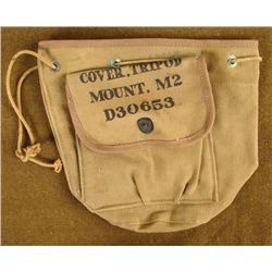 WWII CANVAS OD COVER FOR M2 TRIPOD MOUNT UNISSUED 1945