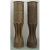 Image 2 : PAIR OF WWI U.S. DOUGHBOY TRENCH ART-SHELLS -FRANCE